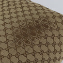 GUCCI GG Canvas Web Sherry Line Shoulder Bag Beige Silver 189751 Auth 154441-9