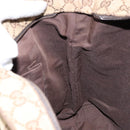 GUCCI GG Canvas Web Sherry Line Shoulder Bag Beige Silver 189751 Auth 154441-22