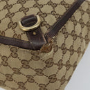 GUCCI GG Canvas Tote Bag Beige Gold 141472 Auth 154442-9