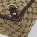 GUCCI GG Canvas Tote Bag Beige Gold 141472 Auth 154442-15