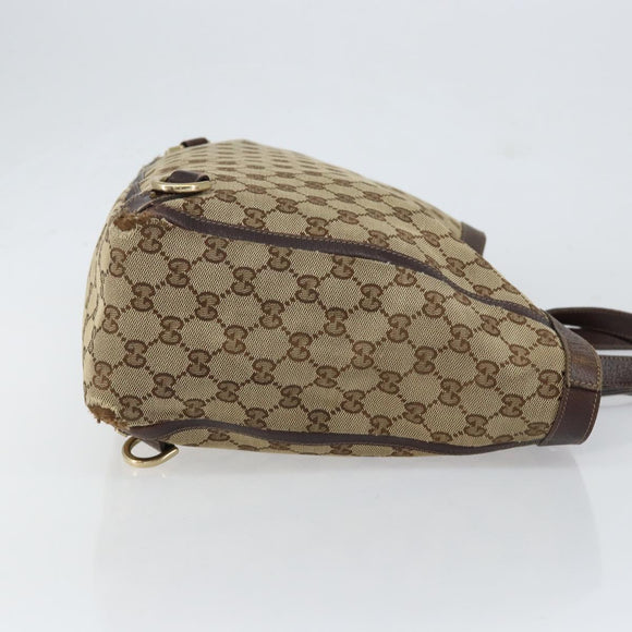 GUCCI GG Canvas Tote Bag Beige Gold 141472 Auth 154442