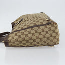GUCCI GG Canvas Tote Bag Beige Gold 141472 Auth 154442-4