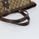 GUCCI GG Canvas Tote Bag Beige Gold 141472 Auth 154442-7