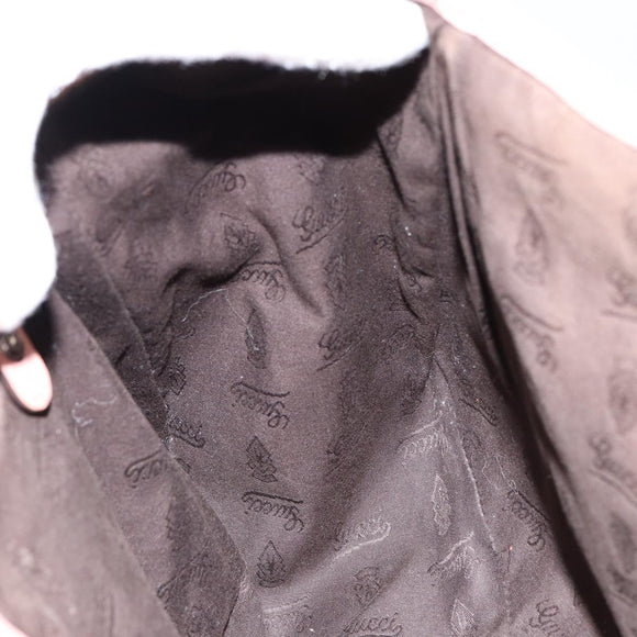 GUCCI GG Canvas Hand Bag Beige Gold 232963 Auth 154443