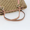GUCCI GG Canvas Hand Bag Beige Gold 232963 Auth 154443-7