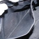 GUCCI GG Canvas Tote Bag Black Silver 36173 1705 Auth 154445-22