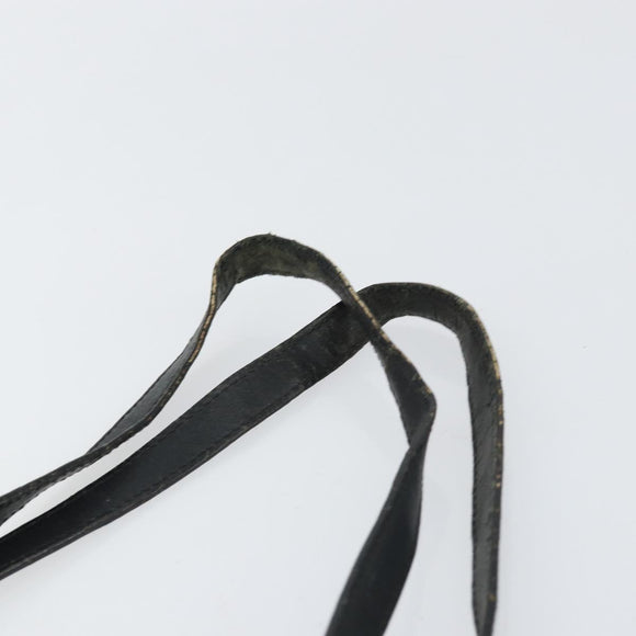 GUCCI GG Canvas Draagtas Zwart Zilver 36173 1705 Auth 154445