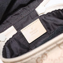 GUCCI GG Canvas Pouch Beige Silver 039 1054 Auth 154448-17