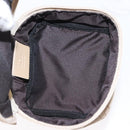 GUCCI GG Canvas Pouch Beige Silver 039 1054 Auth 154448-19