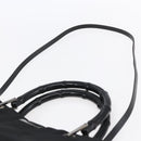 GUCCI GG Canvas Bamboo Hand Bag Nylon Black Silver 002 1016 Auth 154449-14