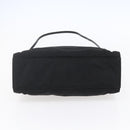 GUCCI GG Canvas Bamboo Hand Bag Nylon Black Silver 002 1016 Auth 154449-5