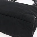 GUCCI GG Canvas Bamboo Hand Bag Nylon Black Silver 002 1016 Auth 154449-15