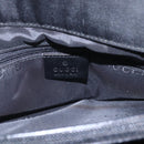 GUCCI GG Canvas Bamboo Hand Bag Nylon Black Silver 002 1016 Auth 154449-19