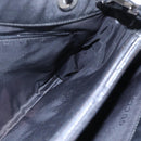 GUCCI GG Canvas Bamboo Hand Bag Nylon Black Silver 002 1016 Auth 154449-20