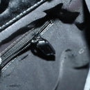 GUCCI GG Canvas Bamboo Hand Bag Nylon Black Silver 002 1016 Auth 154450-19