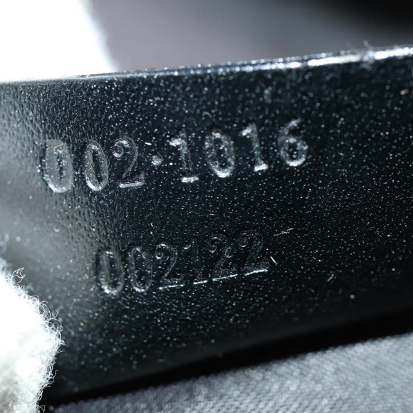 GUCCI GG Canvas Bamboo Hand Bag Nylon Black Silver 002 1016 Auth 154450