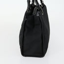 GUCCI GG Canvas Bamboo Hand Bag Nylon Black Silver 002 1016 Auth 154450-4