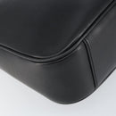 GUCCI Bamboo Shoulder Bag Leather 2way Black Silver 001 1638 Auth 154451-13