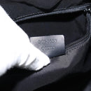 GUCCI Bamboo Shoulder Bag Leather 2way Black Silver 001 1638 Auth 154451-22