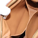 CELINE Macadam Canvas Pouch PVC Leather Brown Gold Auth 154456-19