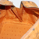 MCM Logogram Vicetos Boston Bag PVC Leather Brown Gold Auth 154457-17