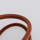 MCM Logogram Vicetos Boston Bag PVC Leather Brown Gold Auth 154457-8