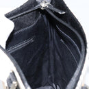 BURBERRY Nova Check Hand Bag Canvas Beige Silver Auth 154458-17