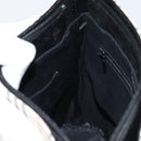 BURBERRY Nova Check Hand Bag Canvas Beige Silver Auth 154458-18