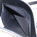 BURBERRY Nova Check Hand Bag Canvas Beige Silver Auth 154458-21