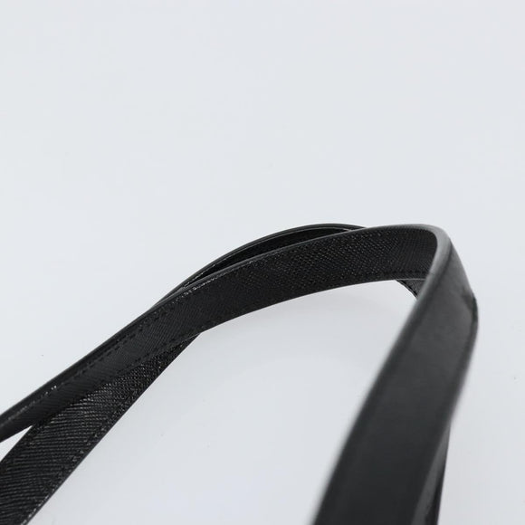 BURBERRY Nova Check Hand Bag Canvas Beige Silver Auth 154458