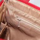 BURBERRY Nova Check Hand Bag Canvas Beige Gold Auth 154459-19