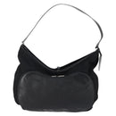 GUCCI Shoulder Bag Canvas Black Silver Auth 154461-13