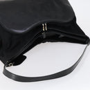 GUCCI Shoulder Bag Canvas Black Silver Auth 154461-7