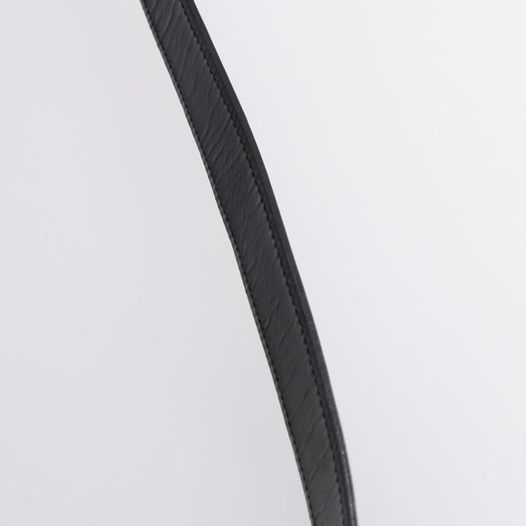 GUCCI Shoulder Bag Canvas Black Silver Auth 154461