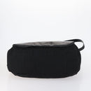 GUCCI Shoulder Bag Canvas Black Silver Auth 154461-5