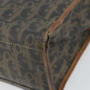 Christian Dior Trotter Canvas Hand Bag PVC Khaki Gold Auth 154464-15