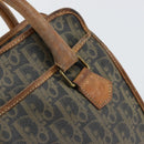 Christian Dior Trotter Canvas Hand Bag PVC Khaki Gold Auth 154464-10