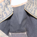 Christian Dior Trotter Canvas Hand Bag PVC Khaki Gold Auth 154464-19