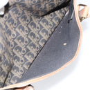 Christian Dior Trotter Canvas Hand Bag PVC Khaki Gold Auth 154464-21