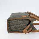 Christian Dior Trotter Canvas Hand Bag PVC Khaki Gold Auth 154464-3