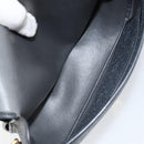 Christian Dior Honeycomb Canvas Shoulder Bag PVC Black Gold Auth 154465-17