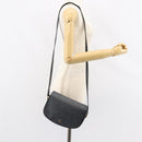 Christian Dior Honeycomb Canvas Shoulder Bag PVC Black Gold Auth 154465-21