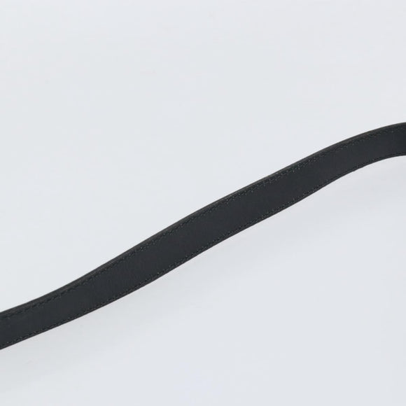 Christian Dior Honeycomb Canvas Shoulder Bag PVC Black Gold Auth 154465