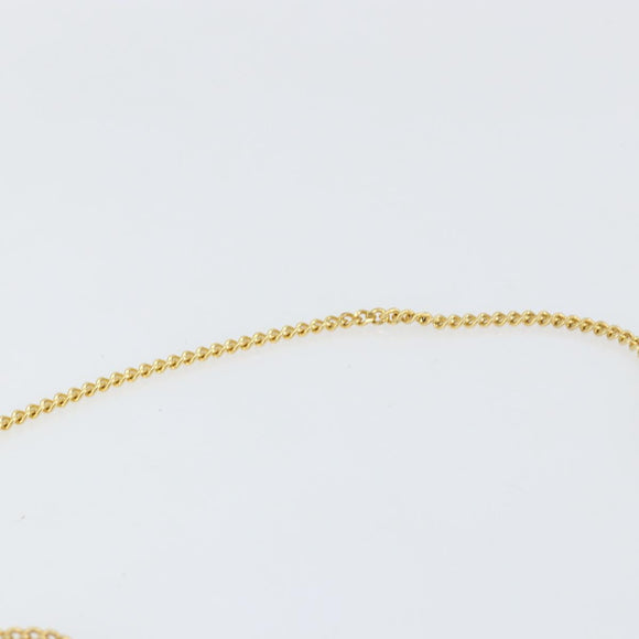 Christian Dior Honeycomb Canvas Chain Shoulder Bag PVC Black Gold Auth 154466