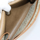 Christian Dior Honeycomb Canvas Chain Shoulder Bag PVC Beige Gold Auth 154467-11