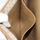 Christian Dior Honeycomb Canvas Chain Shoulder Bag PVC Beige Gold Auth 154467-12