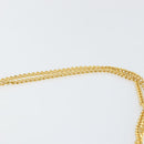 Christian Dior Honeycomb Canvas Chain Shoulder Bag PVC Beige Gold Auth 154467-8