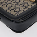 CELINE C Sulky Shoulder Bag Navy Gold Auth 154468-10
