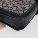 CELINE C Sulky Shoulder Bag Navy Gold Auth 154468-12