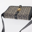 CELINE C Sulky Shoulder Bag Navy Gold Auth 154468-6